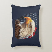 アメリカ国旗のハゲワシ アクセントクッション (正面(垂直))