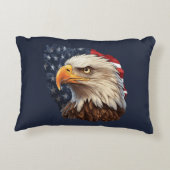アメリカ国旗のハゲワシ アクセントクッション (裏面)