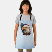 アメリカ国旗のハゲワシ エプロン (インサイチュ)