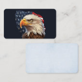 アメリカ国旗のハゲワシ エンクロージャーカード (正面/裏面)