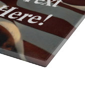 アメリカ国旗のハゲワシ カッティングボード (角)