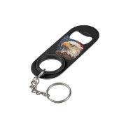 アメリカ国旗のハゲワシ キーホルダー栓抜き (裏面アングル)