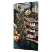 アメリカ国旗のハゲワシ クリップボード (左)