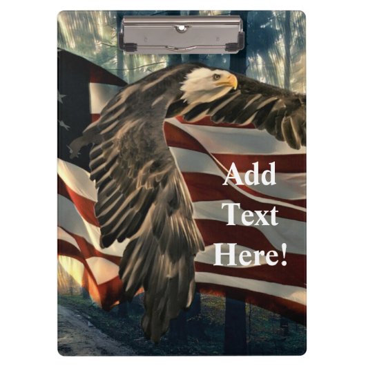アメリカ国旗のハゲワシ クリップボード (正面)