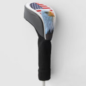 アメリカ国旗のハゲワシ ゴルフヘッドカバー (アングル)
