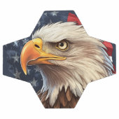 アメリカ国旗のハゲワシ サッカーボール (フラット)