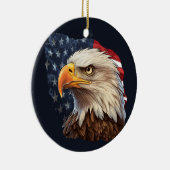 アメリカ国旗のハゲワシ セラミックオーナメント (右)