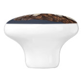 アメリカ国旗のハゲワシ セラミックノブ (側面)