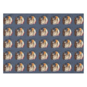 アメリカ国旗のハゲワシ テーブルクロス (正面(横))