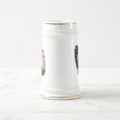 アメリカ国旗のハゲワシ ビールジョッキ (中央)