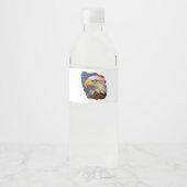 アメリカ国旗のハゲワシ ペットボトルラベル (正面)