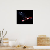 アメリカ国旗のハゲワシ ポスター (キッチン)