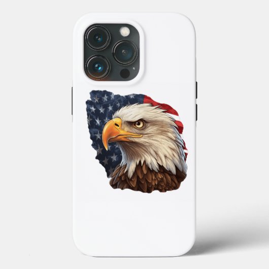 アメリカ国旗のハゲワシ Case-Mate iPhoneケース (裏面)