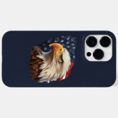 アメリカ国旗のハゲワシ Case-Mate iPhoneケース (裏面 (横))