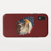 アメリカ国旗のハゲワシ Case-Mate iPhoneケース (裏面(横))
