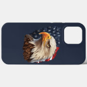 アメリカ国旗のハゲワシ Case-Mate iPhoneケース (裏面 (横))