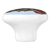 アメリカ国旗のハゲ素朴ワシ セラミックノブ (側面)