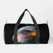 アメリカ国旗のハゲ・イーグル ダッフルバッグ (裏面)