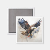 アメリカ国旗のハゲ マグネット (正面/裏面)