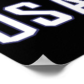 アメリカ国旗のバドミントンクールチーム選手用具兵 ポスター (角)