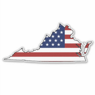 アメリカ国旗のバージニア シール