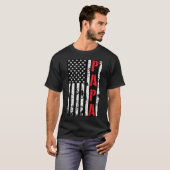 アメリカ国旗のパパ Tシャツ (正面フル)