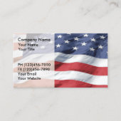 アメリカ国旗のビジネスカード 名刺 (正面)