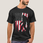アメリカ国旗のビッグフットKids 4th 7月USA Patrio Tシャツ (正面)