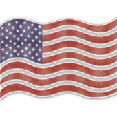 アメリカ国旗のビニールのシールデカール シール (正面)
