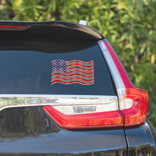 アメリカ国旗のビニールのシールデカール シール (車体側面)