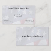 アメリカ国旗のフェード名刺 名刺 (正面/裏面)