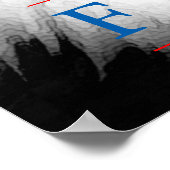 アメリカ国旗のフリーダムイーグルアイポスター ポスター (角)