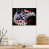 アメリカ国旗のフリーダム・アメリカン・イーグル・ポスター ポスター (キッチン)