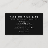 アメリカ国旗のフローラ名刺 名刺 (裏面)