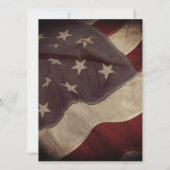 アメリカ国旗のブライダルシャワーの招待状 招待状 (裏面)