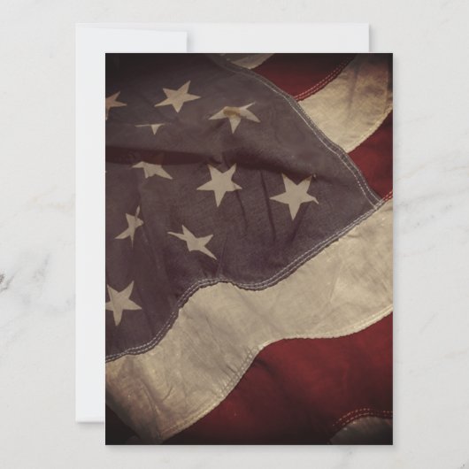 アメリカ国旗のブライダルシャワーの招待状 招待状 (裏面)