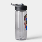 アメリカ国旗のブルドッグ ウォーターボトル (右面)