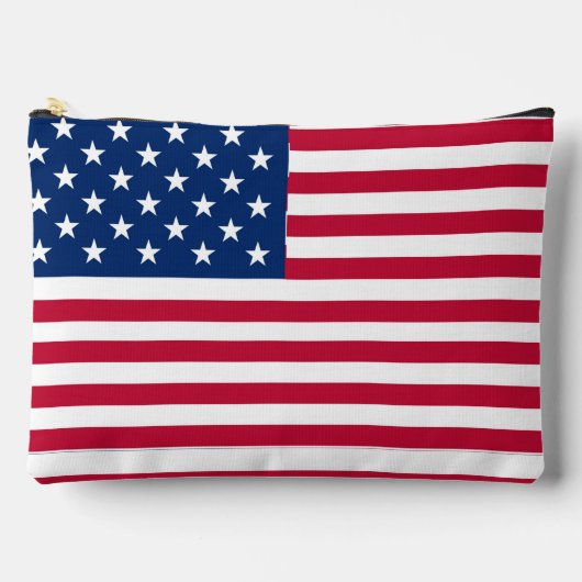 アメリカ国旗のプライドデザイン アクセサリーポーチ (正面)
