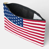 アメリカ国旗のプライドデザイン アクセサリーポーチ (見開き)