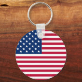 アメリカ国旗のプライドデザイン キーホルダー (裏面)