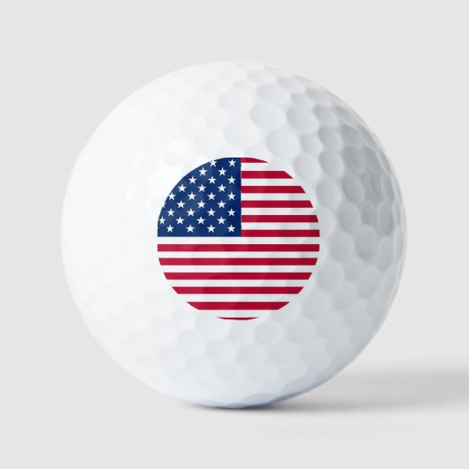 アメリカ国旗のプライドデザイン ゴルフボール (正面)