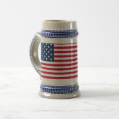 アメリカ国旗のプライドデザイン ビールジョッキ (正面左)