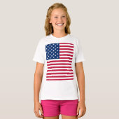 アメリカ国旗のプライドデザイン Tシャツ (正面フル)