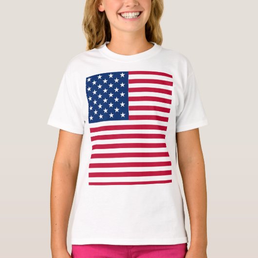 アメリカ国旗のプライドデザイン Tシャツ (正面)
