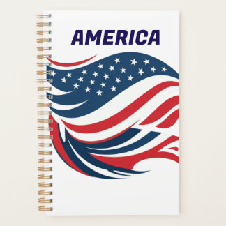 アメリカ国旗のプランナー プランナー手帳