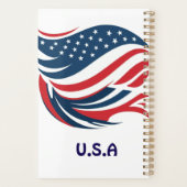 アメリカ国旗のプランナー プランナー手帳 (裏面)