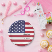 アメリカ国旗のプレートアメリカ愛国者/パーティー ペーパープレート (パーティー)