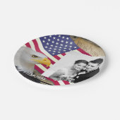 アメリカ国旗のプレート,アメリカ家族,写真/アメリカ ペーパープレート (アングル)