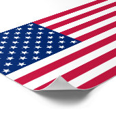 アメリカ国旗のホームオフィスの壁の装飾XSポスター ポスター (角)