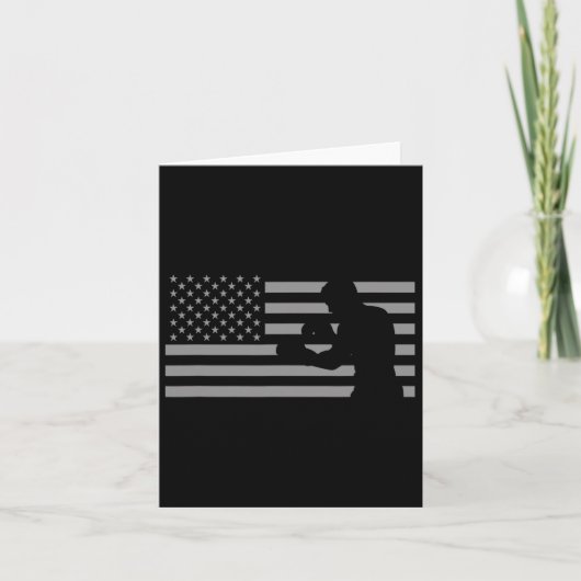 アメリカ国旗のボクサーTシャツ – ボクシング カード (正面)